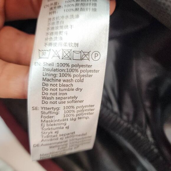 Gsou Snow Size Large Men's Orange & Blue Color-Block Insulated Snow Anoraks NWT - Picture 10 of 12